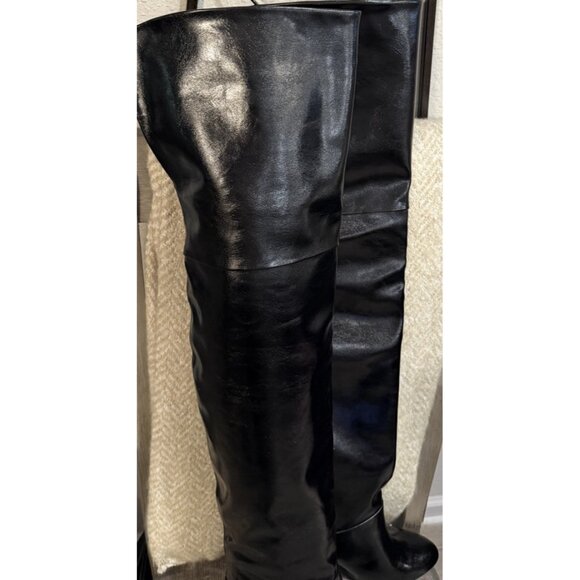 Jeffrey Campbell Size 8 Black Overlook Women’s Over the Knee Heel Boots - Picture 3 of 15